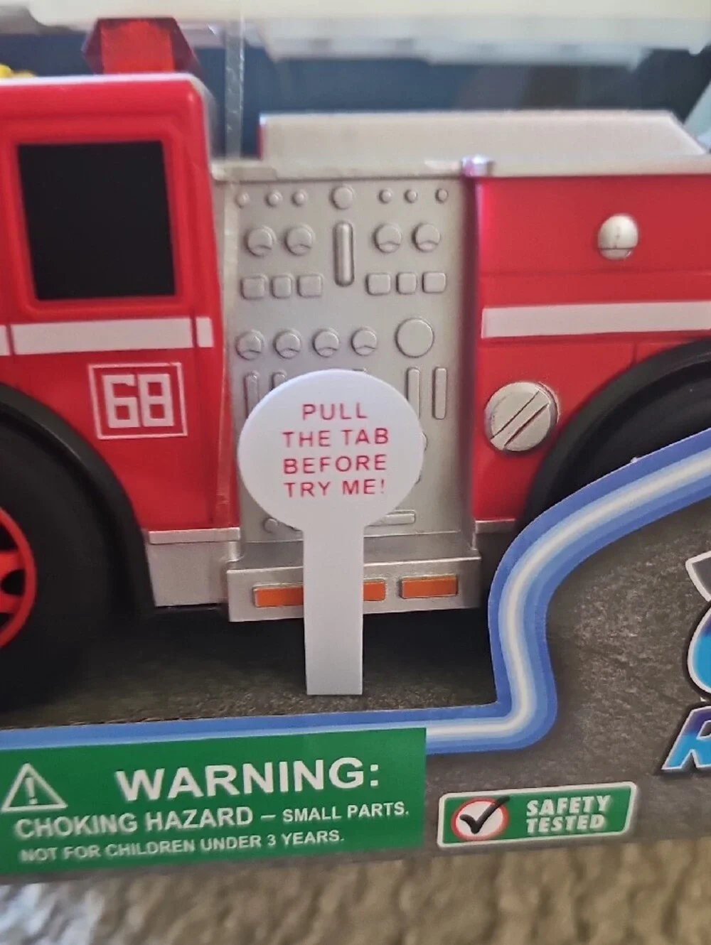 City Rescue Red Fire Truck Toy with Lights & Sound